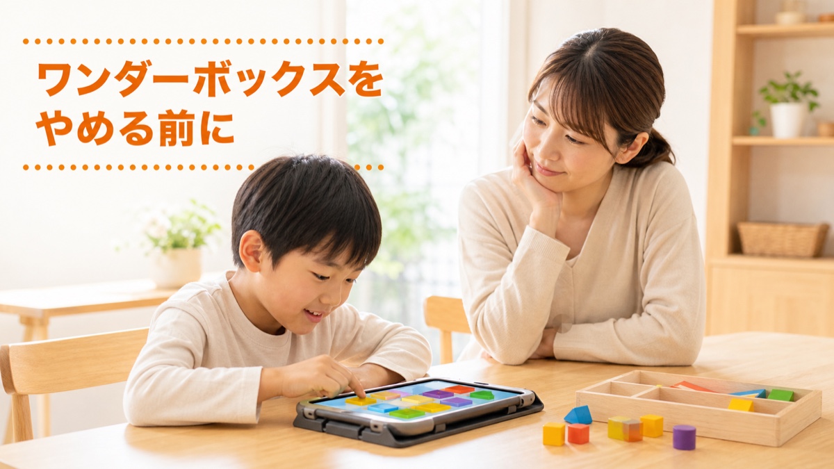 ワンダーボックスをやめた理由と合う子・合わない子の見分け方